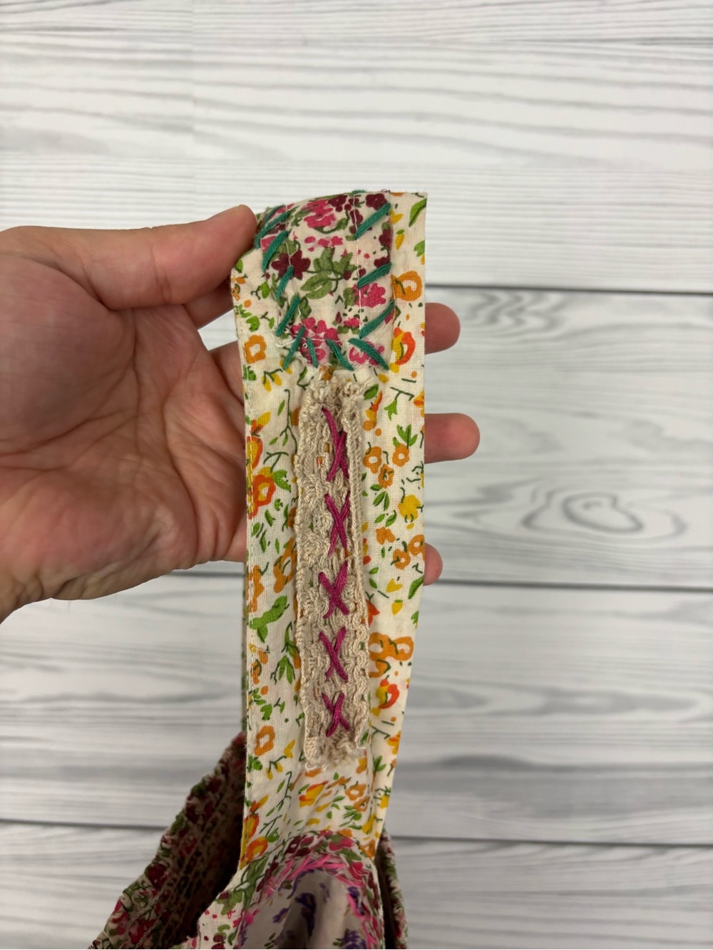 Natural Life floral boho patchwork mini dress size small - Picture 15 of 16
